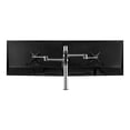 thumbnail image 1 of Atdec AFS-AT-DC-P - Mounting kit (stand) - adjustable arm - for 2 curved / flat panels - aluminum - polished silver - screen size: up to 27" - desk-mountable, 1 of 1