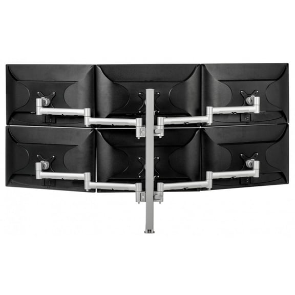 Atdec Six Monitor Arm 29.5" Desk Mount - Silver
