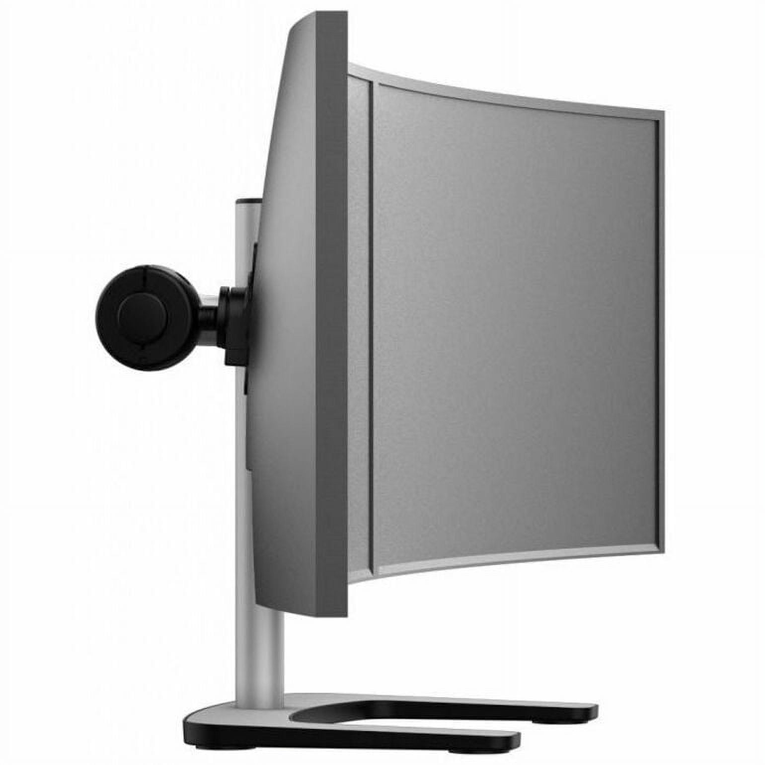Atdec dual/single monitor desk mount, Freestanding base, Loads up to 26.5lb flat or 20lb curved