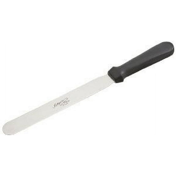 Ateco 1308 Ultra Straight Spatula with 8-Inch Stainless Steel Blade, Plastic Handle, Dishwasher Safe