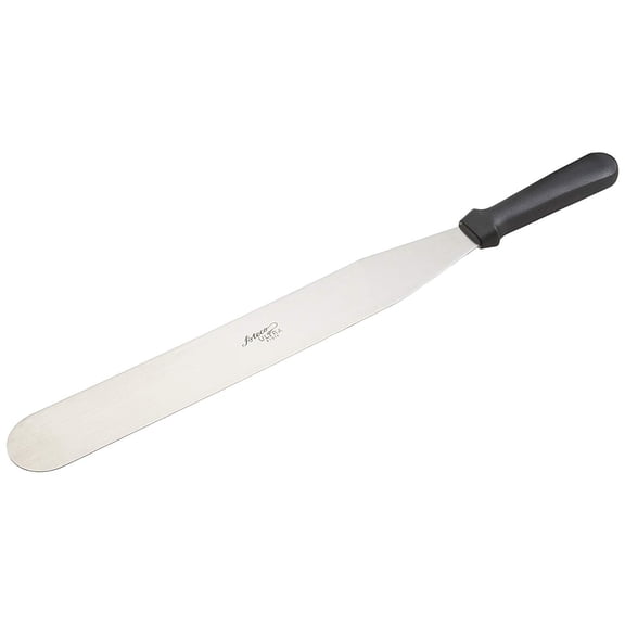 Ateco 1314 Ultra Straight Spatula with 14-Inch Stainless Steel Blade, Plastic Handle, Dishwasher Safe