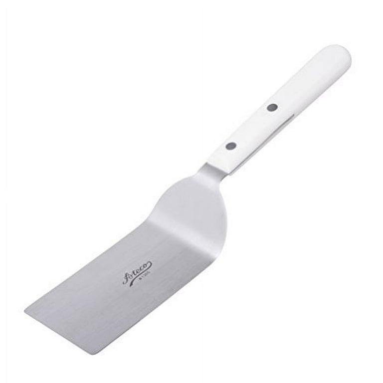  Mini Spatula 3.5 Stainless Steel Blade, Beveled Edge,  Contoured Black Plastic Handle, Dishwasher Safe. Ideal for Cookies, Desert,  Lasagna, Cutting, Spreading, Small Dishes: Home & Kitchen