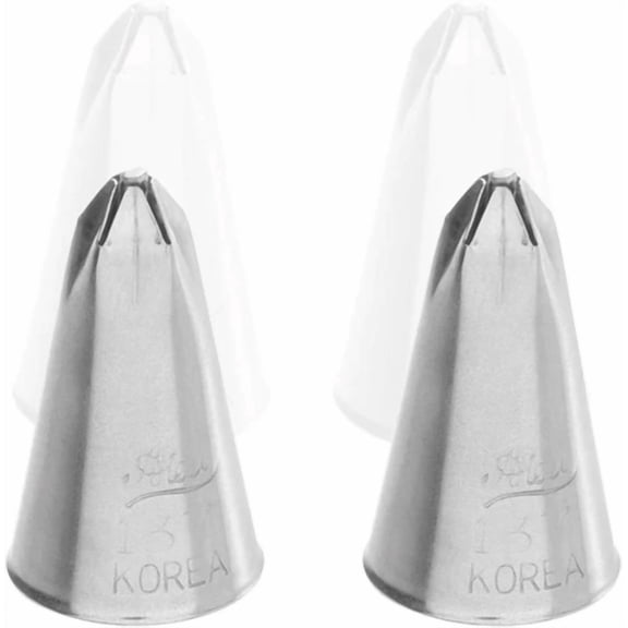 Ateco 137 Drop Flower Piping Tip Cake Decorating Tubes For Bakeware (2 Pc)
