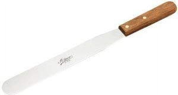 Ateco 1375 Straight Spatula with 10-Inch Stainless Steel Blade, Wood Handle