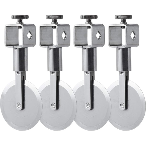 Ateco 13942 Multi Wheel Adjustable Dough Cutter with Lock - 2.2 in. Diameter. Straight Edge