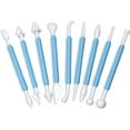 thumbnail image 1 of Ateco 4200 Sculpting Tool Set for Sugar Paste Decorations, 9 Piece Set with 18 Shapes, Food Grade Plastic with Non-slip Handles, 1 of 2