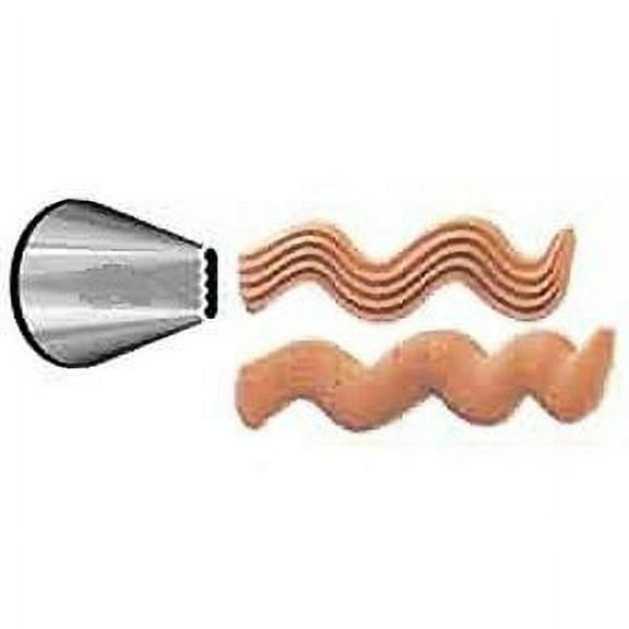 Ateco # 46 - Ribbon Pastry Tip - Stainless Steel