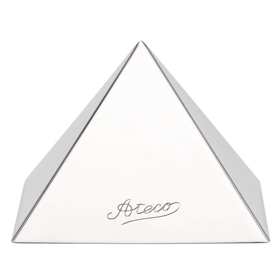 Ateco 4936 Stainless Steel Medium Pyramid Mold, 3.5 by 2.5-Inches High