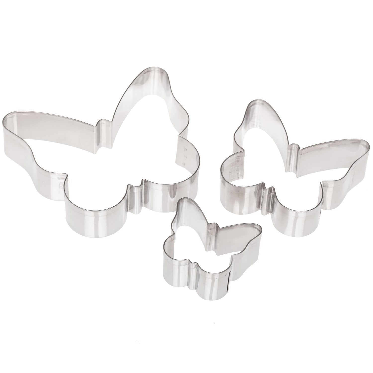 Stainless Steel Butterfly Cookie Cutter Set, 3 Pieces