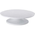 thumbnail image 1 of Ateco 610 Revolving Cake Decorating Stand, Plastic Turntable and Base with Non-Slip Pad, 12-Inch Round, White, 1 of 2