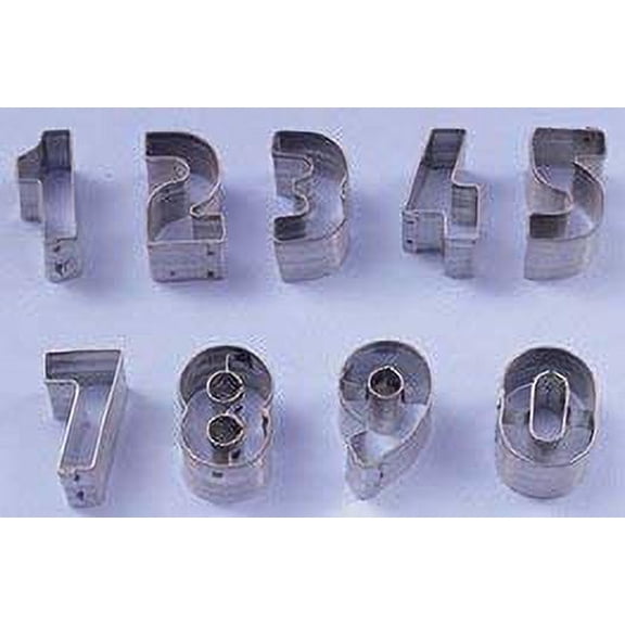 Ateco 9-Piece Stainless Steel Number Cutter Set