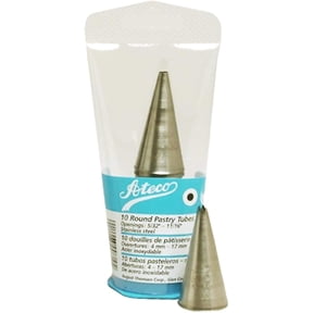 Ateco 830 - 10 Piece Star Tube Set, Stainless Steel Pastry Tips, Sizes 0 - 9