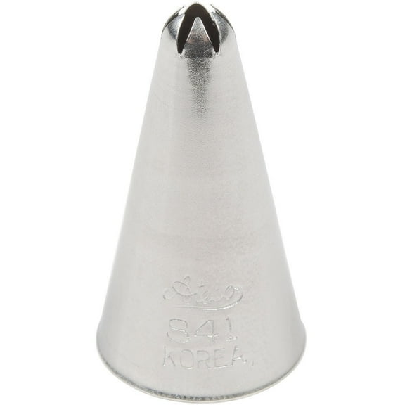 Ateco # 841 - Closed Star Pastry Tip .19'' Opening Diameter- Stainless Steel