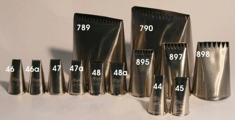 Ateco # 898 - Ribbon Pastry Tip - Stainless Steel - Walmart.com