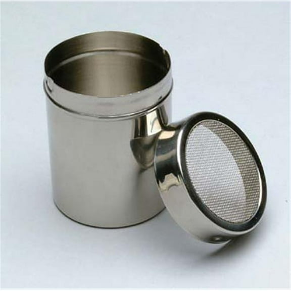 Ateco AT-1347, Stainless Steel Shaker, 4-ounce Capacity with Fine Mesh