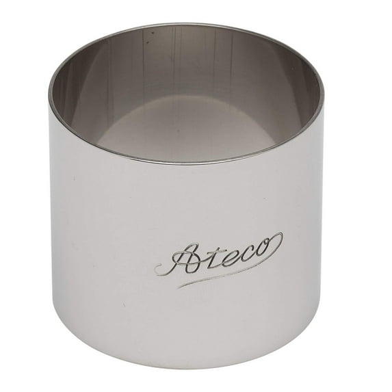 Ateco AT-4903, Round Stainless Steel Form, 2" Diameter x 1.75" High