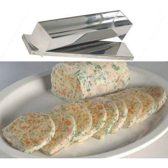 Ateco AT-4918, Stainless Steel Terrine Mold with Cover, Round Bottom