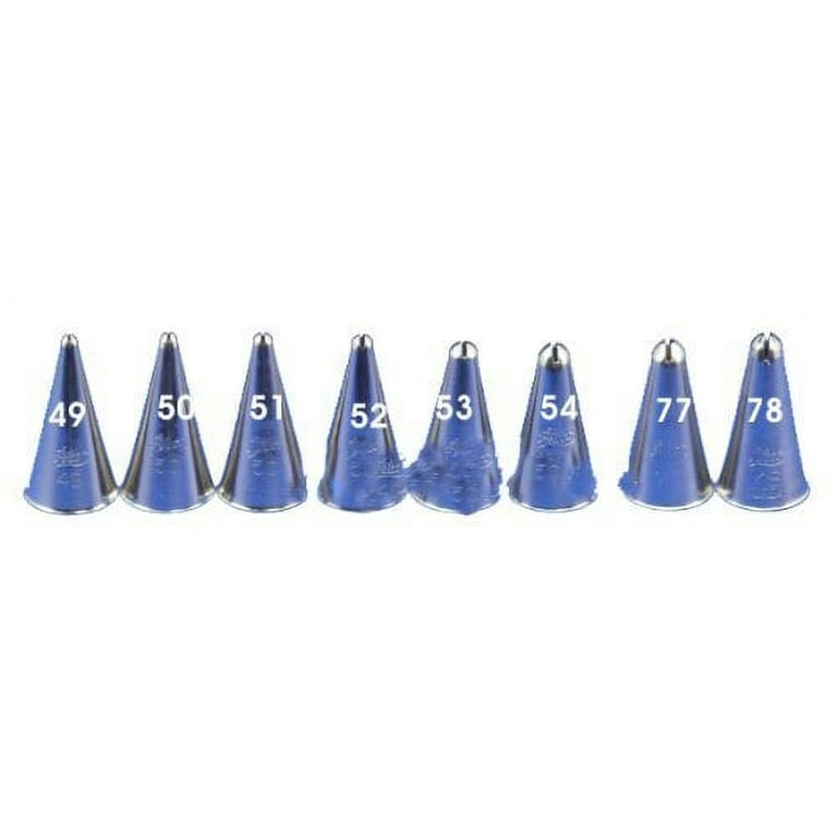 Ateco Standard Oval Decorating Tip #58 - Stainless Steel Piping Tip For Scrolls & Flowers
