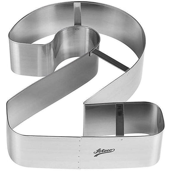 Ateco Large Number Cake Cookie Cutter Number 2