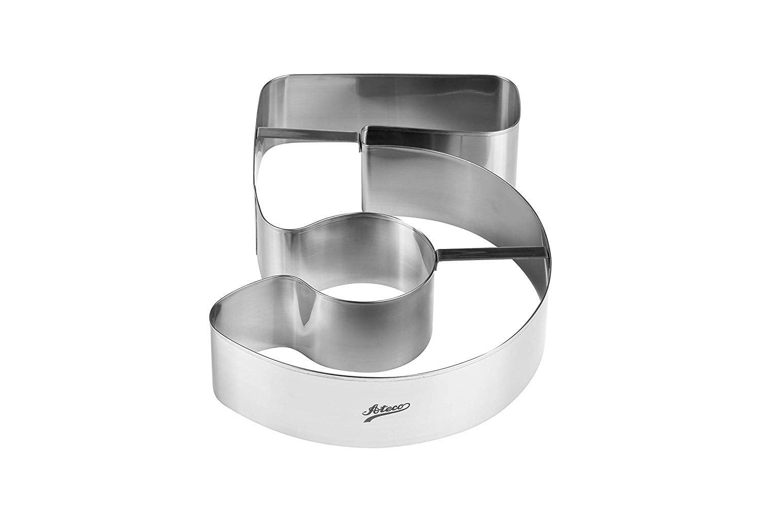 Ateco Large Number Cake Cookie Cutter Number 5 - Walmart.com