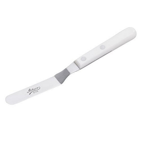 Ateco Offset 4.5-Inch Stainless Steel Blade, Plastic Handle, Dishwasher Safe Icing Spatula