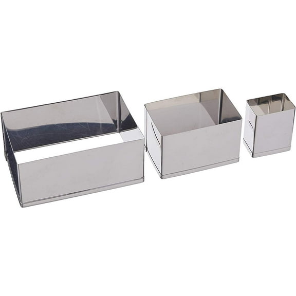 Ateco Rectangle Cutter Set 3pc