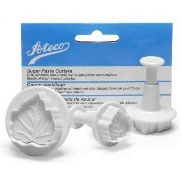 Ateco Set of 3 Sugar Paste Wide Leaf Cutters