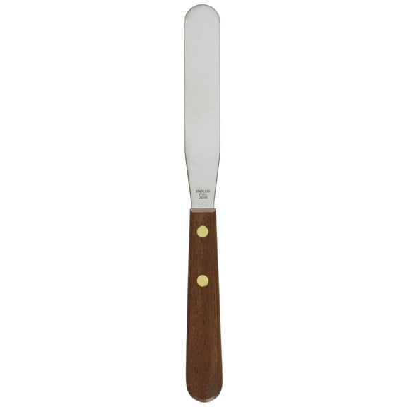 Ateco Small S/S 4-1/4" Spatula w/ Wood Handle