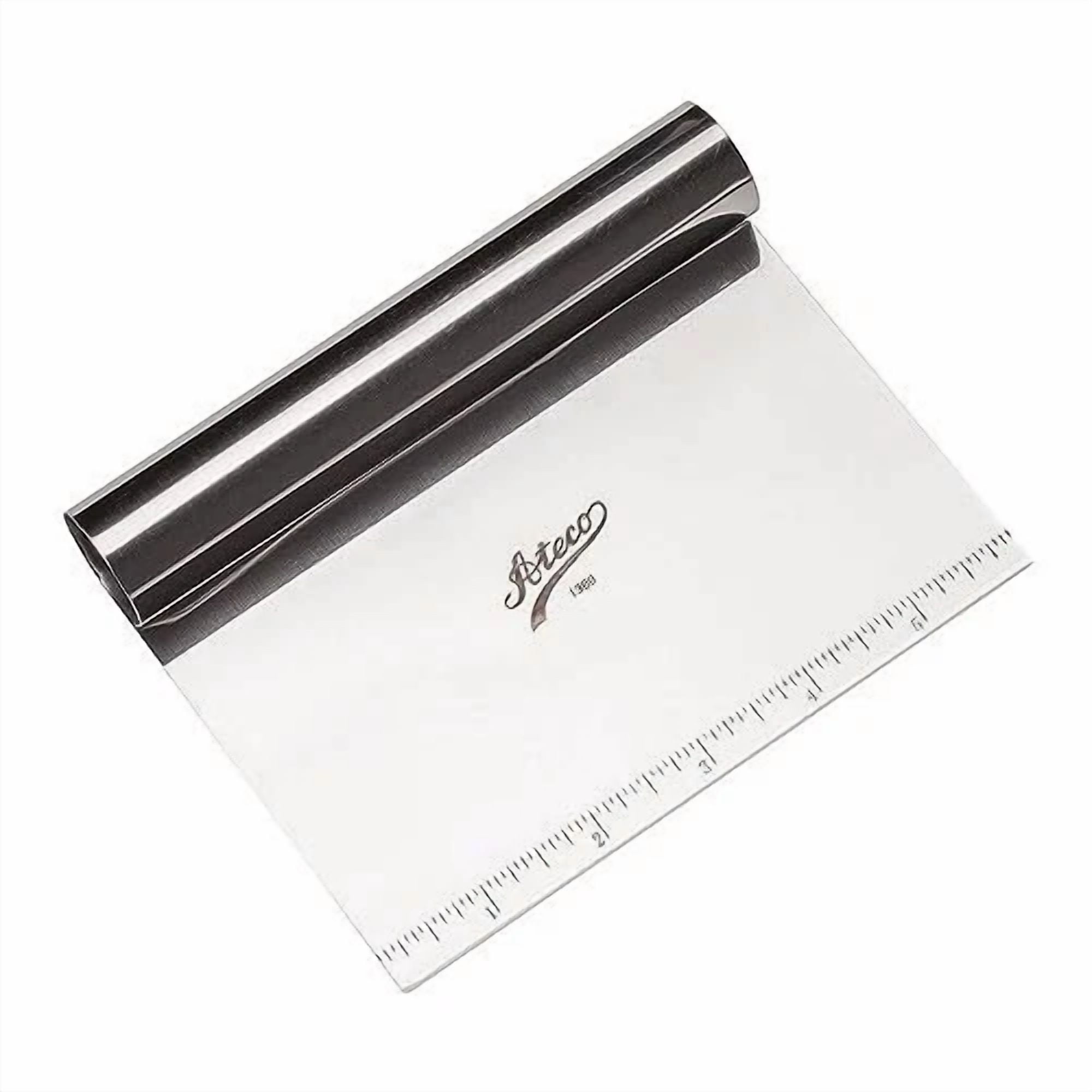 Ateco Stainless Steel Bench Scraper with Plastic Handle - Thumbnail 2