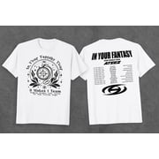 Ateez 2025 World Tour In Your Fantasy Two-side, White/Sand/ASH Grey Color, S-5XL, TRENDING TSHIRT