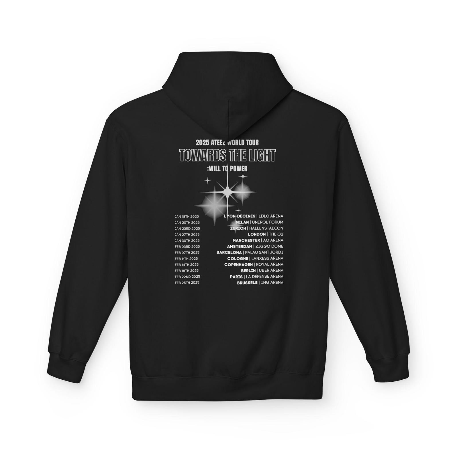 ATEEZ Turnbeutel Official Tour Merch – Gym Sack Mit Logo, Schwarz