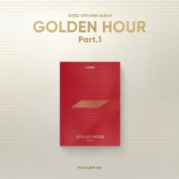 Ateez - Golden Hour : Part.1 - Poca Album Version - incl. QR Card, Photostand, Image Card, Photocard A, Photocard Z + 2pc Sticker Set - Music & Performance - CD
