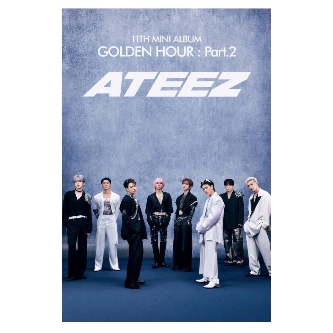 Ateez Golden Hour Part.2 Group Concept Photo Music Poster K-Pop Home Decor  For Living Room Aesthetic Kpop Male Boys Group Boy Band - Walmart.com