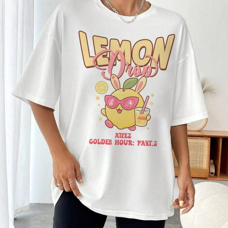 韓国限定 ATEEZ VANDYTHEPINK Lemon Drop Tシャツ ATEEZ X VANDYTHEPINK 'LEMON DROP' T-SHIRT & Hoodie – SEOUL