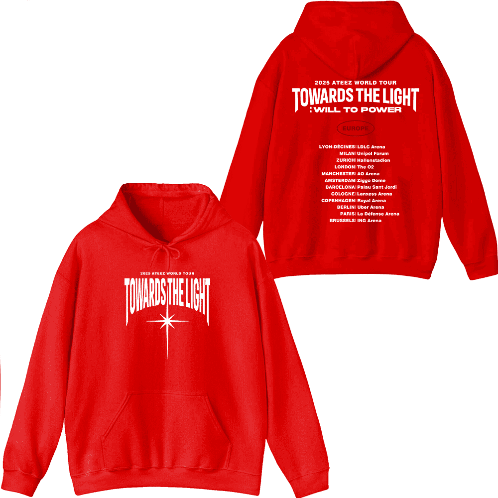Ateez Merch 2025 Europe Tour Hoodie Hoodies Fashion Unisex