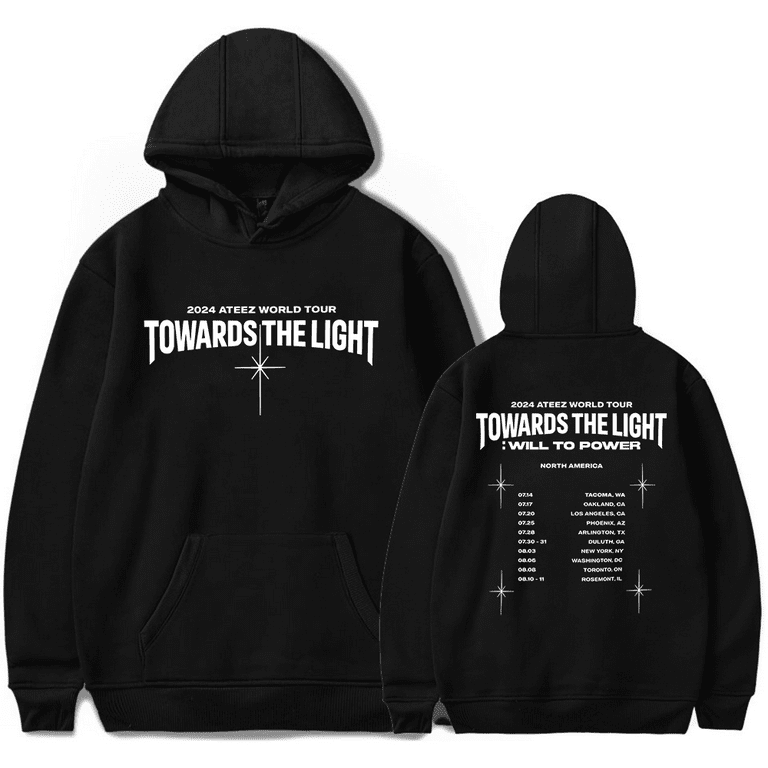 Ateez Merch Hoodie 2024 Ateez World Tour Towards The Light