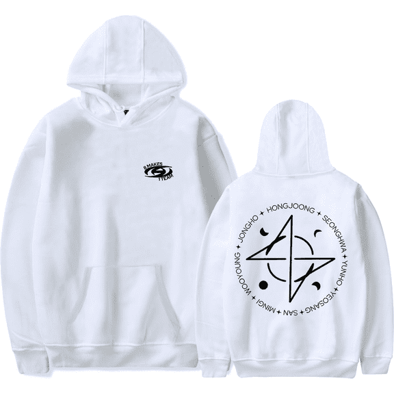 Ateez Merch Hoodie 8 Makes 1 Team Kpop Hoodies Fashion Men Women Sweatshirt Tracksuit Pullover Coat Tee Fans Gift