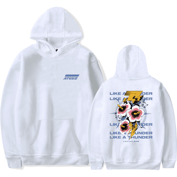 Ateez Merch Hoodie Answer Single 1 2 3 Let's Burn Kpop Hoodies Fashion Men Women Sweatshirt Tracksuit Pullover Coat Tee Fans Gift
