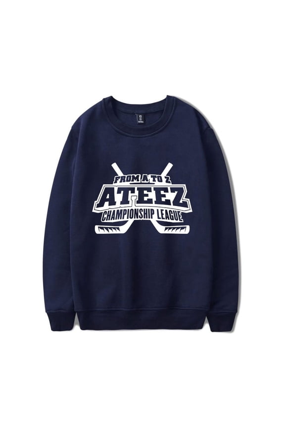 Ateez Merch Sweatshirt Championship League Crewneck Long Sleeve Hoodie Fashion Men Women Tracksuit Pullover Coat Fans Gift