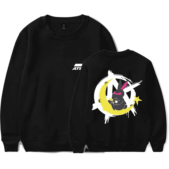 Ateez Merch Sweatshirt Crazy Form Rabbit Mito Moon Kpop Long Sleeve Hoodie Fashion Men Women Tracksuit Pullover Coat Fans Gift