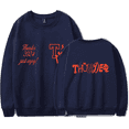 thumbnail image 1 of Ateez Merch Sweatshirt Orange Thunder Pigment Crewneck Long Sleeve Hoodie Fashion Men Women Tracksuit Pullover Coat Fans Gift, 1 of 2
