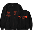 thumbnail image 1 of Ateez Merch Sweatshirt Orange Thunder Pigment Crewneck Long Sleeve Hoodie Fashion Men Women Tracksuit Pullover Coat Fans Gift, 1 of 2