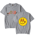 thumbnail image 1 of Ateez Merch Tee Thunder 2024 Smiley T-Shirt Fashion Kpop Men Women shirt Sweatshirt tshirt Casual Short Sleeve T-shirts, 1 of 2