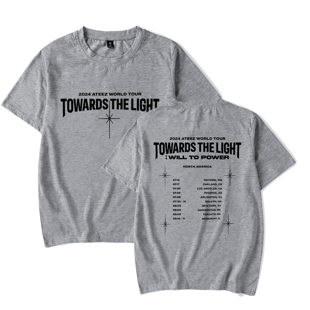 Ateez Merch Tshirt 2024 Ateez World Tour Towards The Light