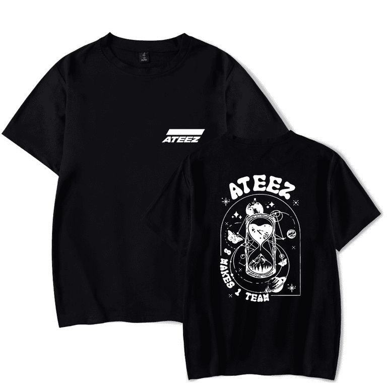 Ateez Merch Tshirt 8 Makes 1 Team Stellar Hourglass tshirts