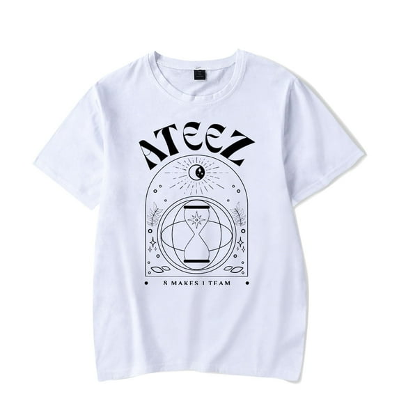 Ateez Merch Tshirt 8 Makes 1 Team tshirts Fashion Kpop Men Women shirt Sweatshirt Tee Casual Short Sleeve T-shirts