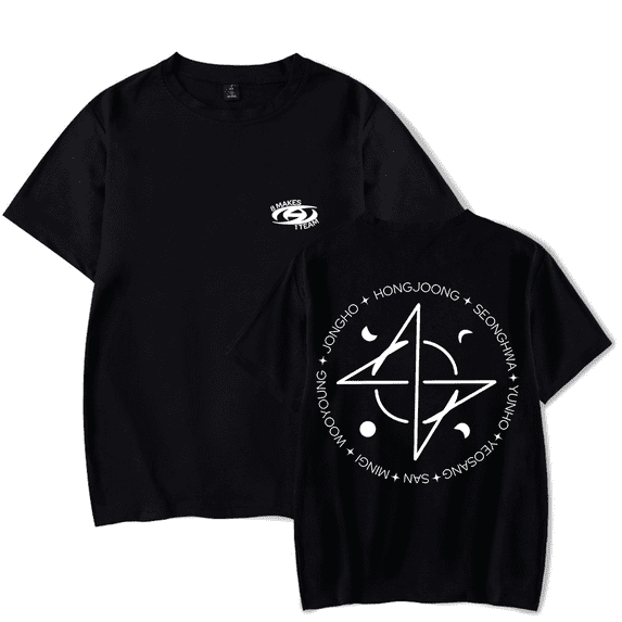 Ateez Merch Tshirt 8 Makes 1 Team tshirts Fashion Kpop Men Women shirt Sweatshirt Tee Casual Short Sleeve T-shirts