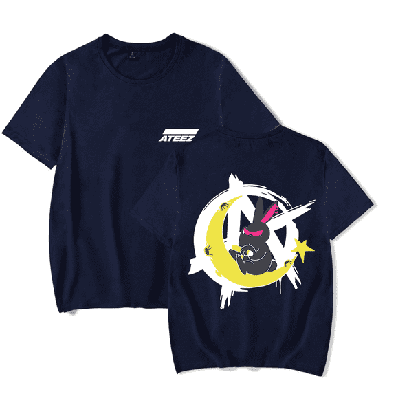Ateez Merch Tshirt Crazy Form Rabbit Mito Moon tshirts Fashion Kpop Men Women shirt Sweatshirt Tee Casual Short Sleeve T-shirts