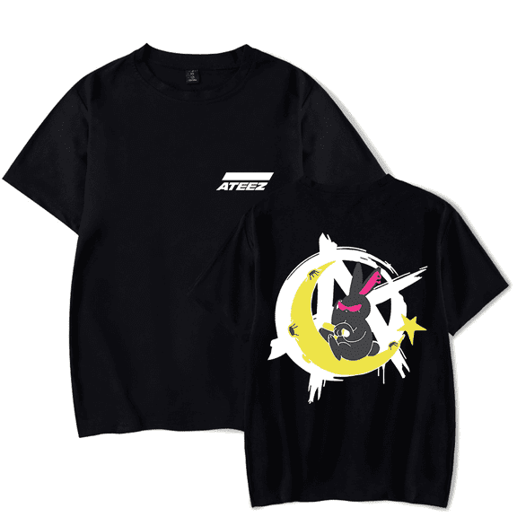 Ateez Merch Tshirt Crazy Form Rabbit Mito Moon tshirts Fashion Kpop Men Women shirt Sweatshirt Tee Casual Short Sleeve T-shirts