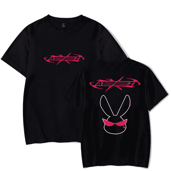 Ateez Merch Tshirt Sunglasses Rabbit tshirts Fashion Kpop Men Women shirt Sweatshirt Tee Casual Short Sleeve T-shirts